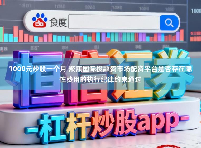 1000元炒股一个月 聚焦国际投融资市场配资平台是否存在隐性费用的执行纪律约束通过